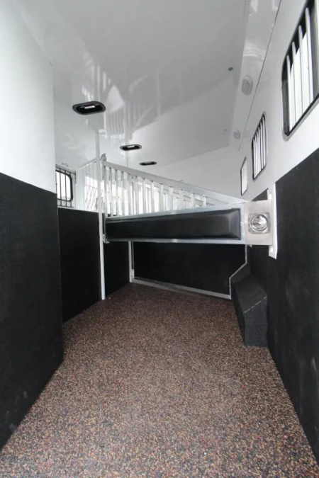 Used 2019 Trails West Sierra 11x15 w/ Slide out 3 Horse Trailer