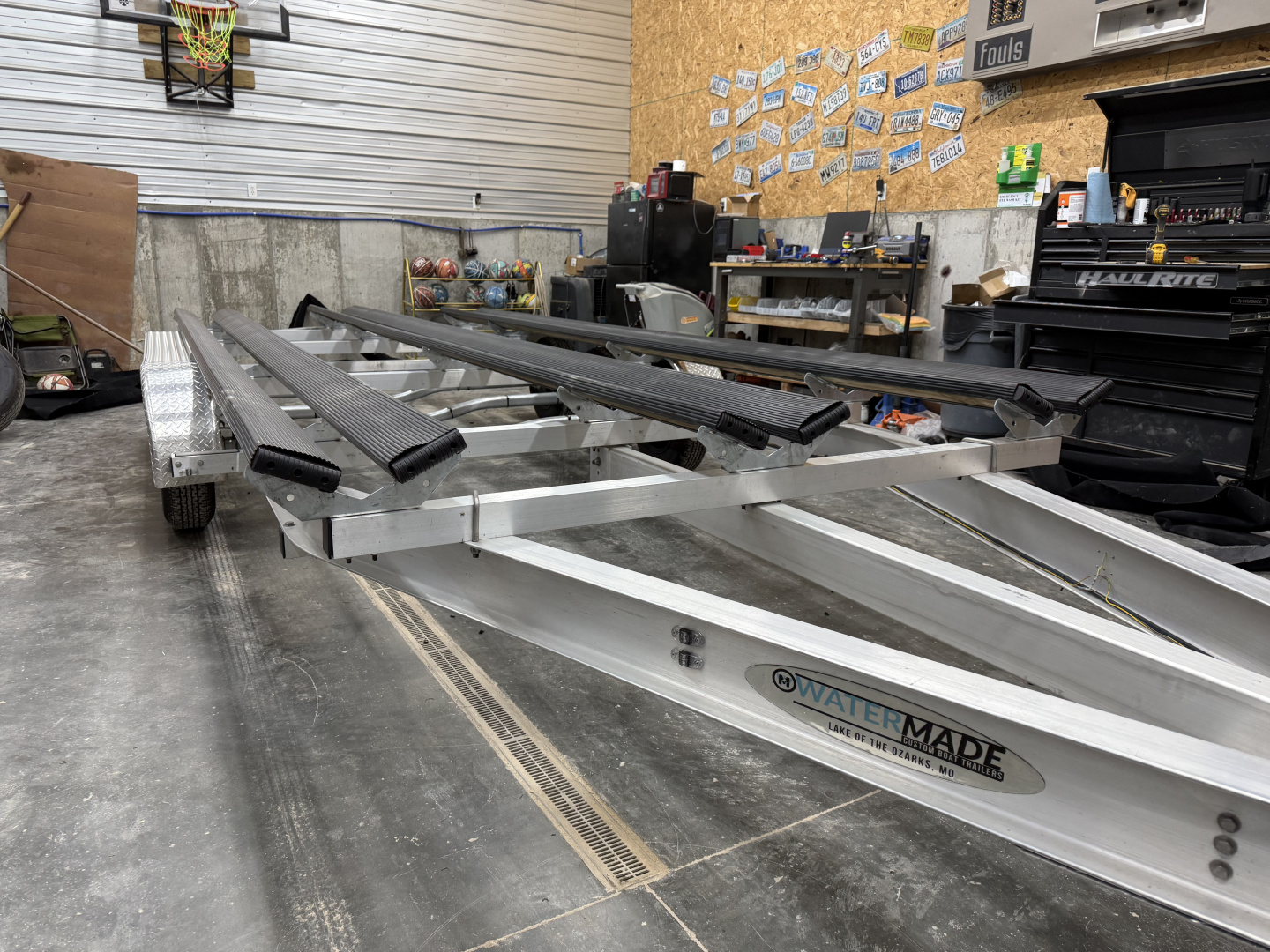 New 2026 WaterMade Boat Trailers Custom AP24TT-10.5 TriToon Pontoon Boat