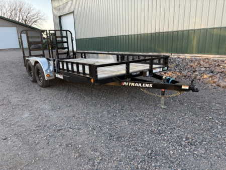 New 2026 18'x83  PJ Tandem Utility Trailer - HD Gate