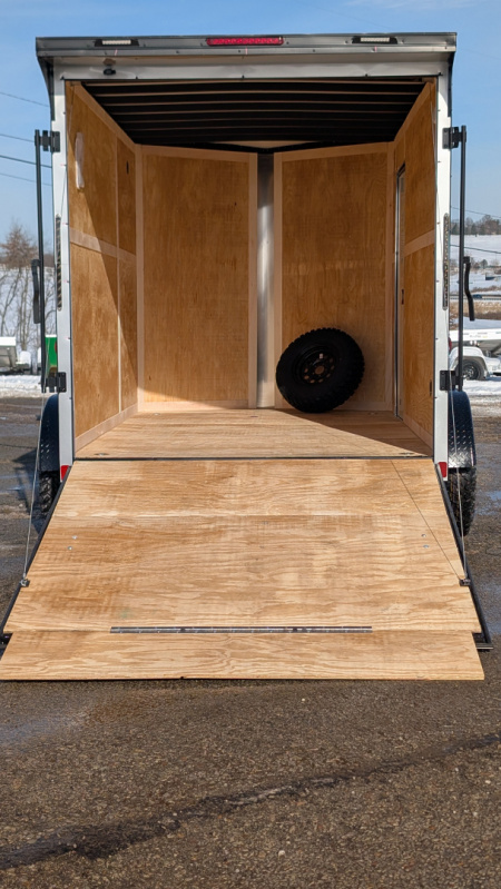 New 2026 Homesteader 7x12 Intrepid "OVERLAND" V-Nose Cargo Trailer w/ Ramp Door