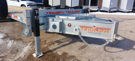 New 102X22+10' HYDRAULIC BEAVERTAIL DECKOVER GALVANIZED 12K AXLES HYDRAULIC JACKS TRIUMPH