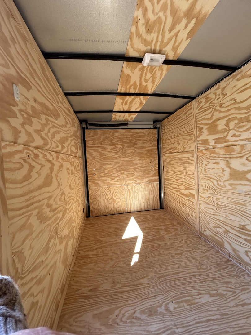 New 2026 Family Trailer 6x12 Tandem Axles Cargo / Enclosed Trailer-Screwless Exterior-Blackout Pkg-Rear Spoiler