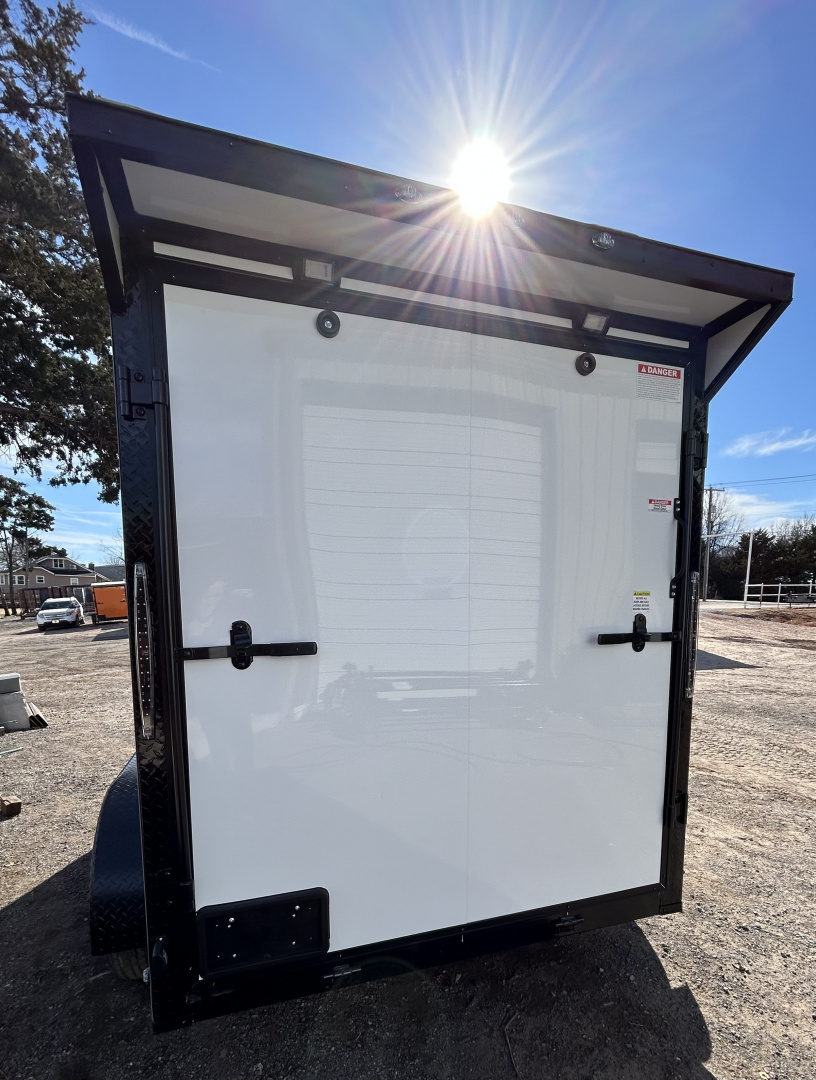 New 2026 Family Trailer 6x12 Tandem Axles Cargo / Enclosed Trailer-Screwless Exterior-Blackout Pkg-Rear Spoiler