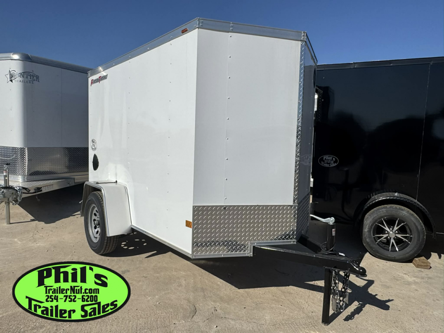 New 5x8 + V Nose Wells Cargo Fast Trac DELUX Cargo / Enclosed Trailer 5 ...