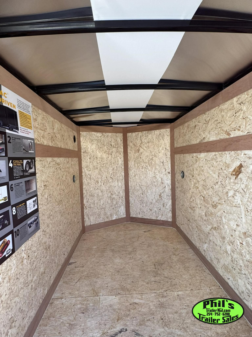 New 5x8 + V Nose Wells Cargo Fast Trac DELUX Cargo / Enclosed Trailer 5 ...