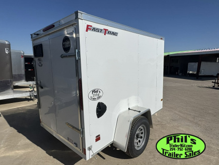 New 5x8 + V Nose Wells Cargo Fast Trac DELUX Cargo / Enclosed Trailer 5'6'' INTERIOR
