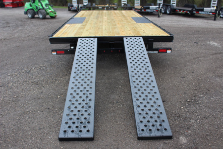 New 2026 Sure-Trac 8.5' x 20' Low Profile Deckover Flatbed Trailer With Steel Ramps - 9900# GVW