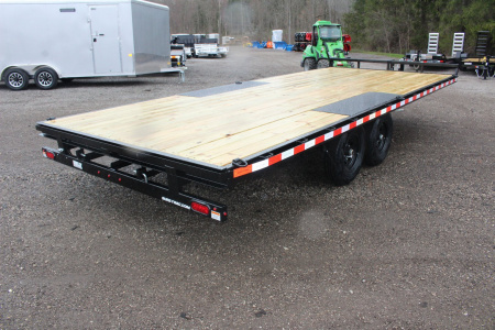 New 2026 Sure-Trac 8.5' x 20' Low Profile Deckover Flatbed Trailer With Steel Ramps - 9900# GVW