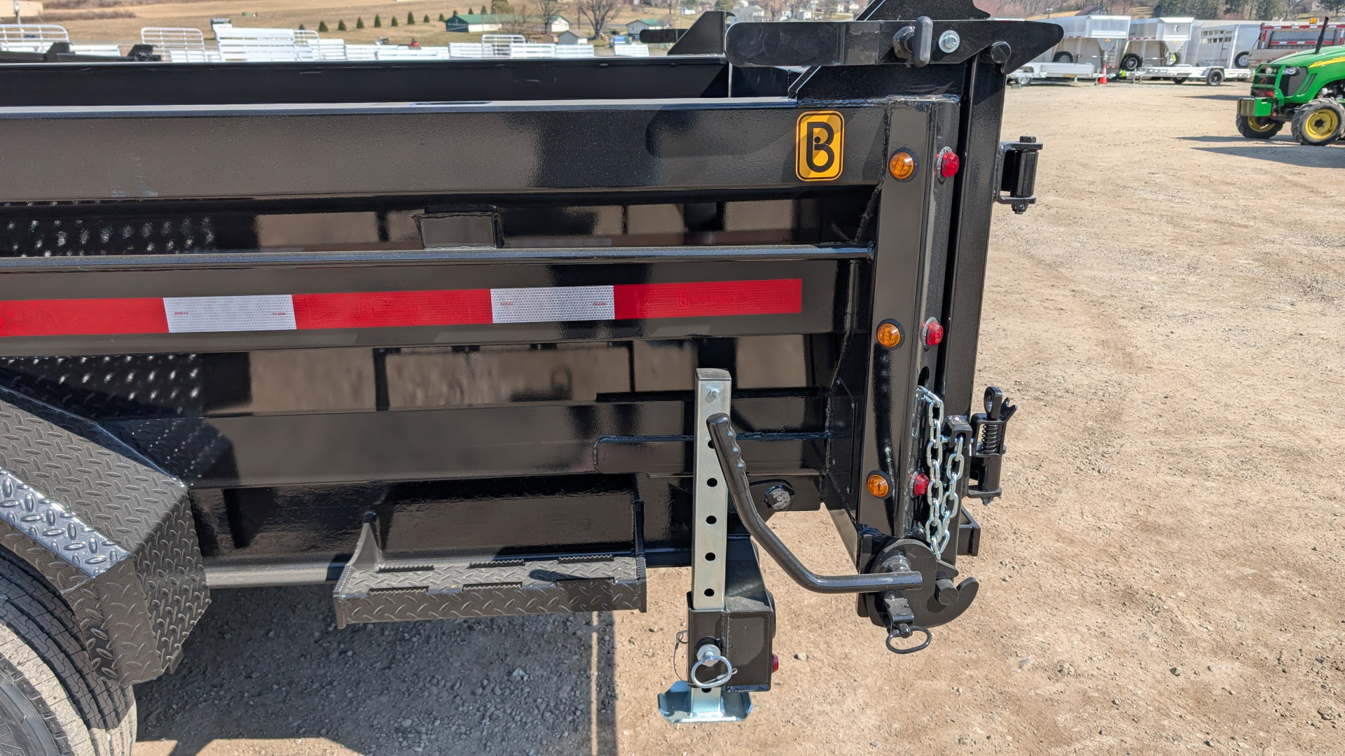 New 2026 Belmont 6'10" x 14 HD DLX Lo Pro Hydraulic Equipment Dump w/ 3 Way Gate