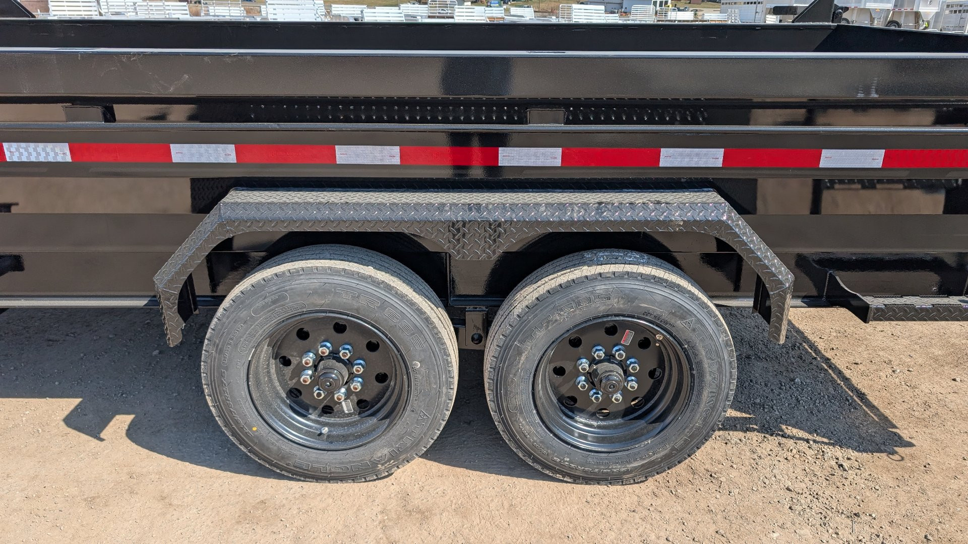 New 2026 Belmont 6'10" x 16 HD DLX Lo Pro Hydraulic Equipment Dump w/ 3 Way Gate (10K Axles!!!)