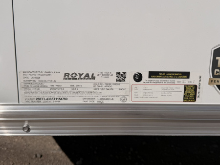 New 2026 Royal Cargo Trailers 7.5-16-1.5V Enclosed