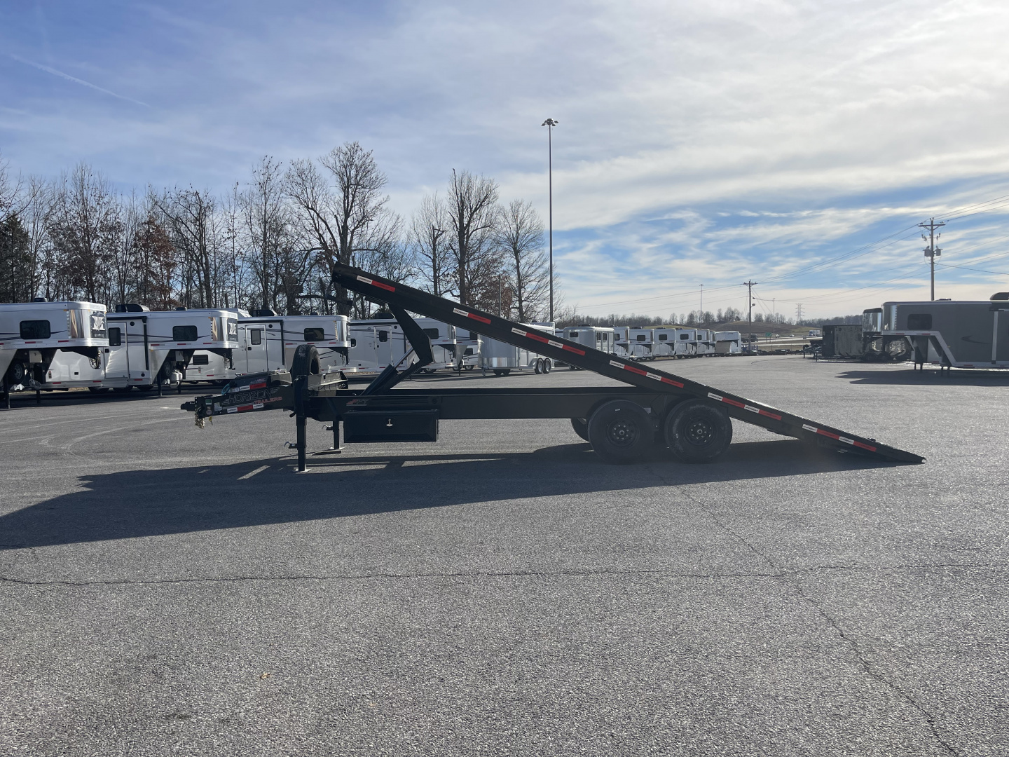 New 2026 Horizon Trailers FFT-24' TILT BP-7K AXLES Equipment Trailer