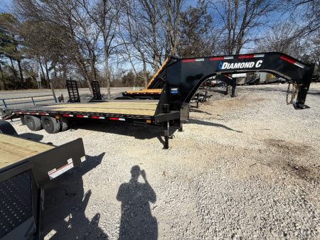 New 2026 Diamond C Trailers 25.9K FMAX212 Max Ramps 25'X102" Flatbed Trailer