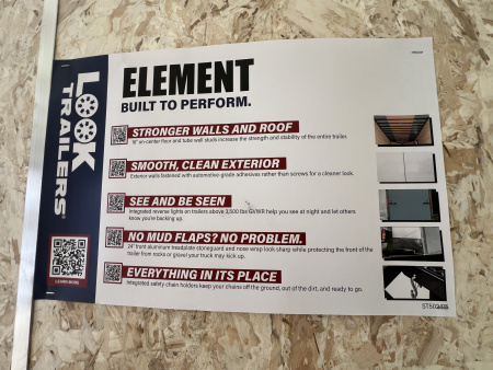 New 2026 Look Trailers 7x14 7K Element SE RAMP DOOR Cargo / Enclosed Trailer