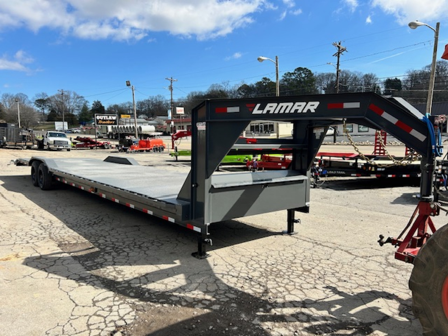 New 2026 Lamar Trailers 102x36 16k winch plate and stab jacks Car Hauler