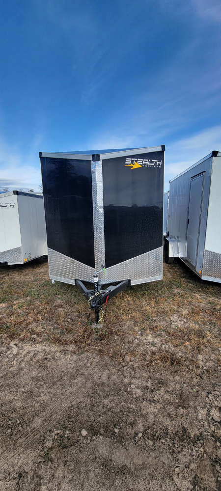 New 2026 US Cargo 7X16 BLACK W/RAMP 7FT INTERIOR Cargo / Enclosed Trailer