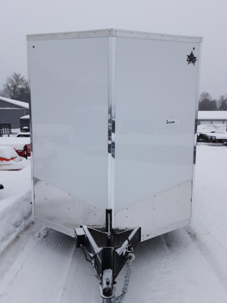 New 2026 US Cargo 7X14 WHITE 7K BARN DOOR 7' Cargo / Enclosed Trailer