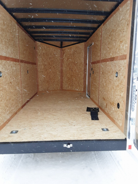 New 2026 US Cargo 7X14 WHITE 7K BARN DOOR 7' Cargo / Enclosed Trailer
