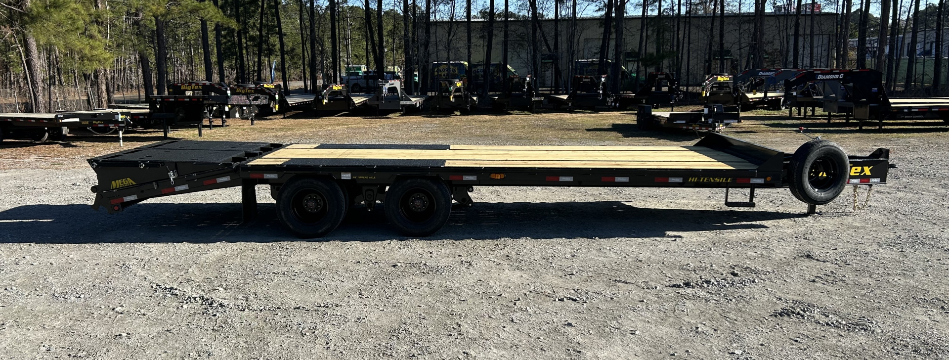 New 2026 Big Tex Trailers 22PH Deckover Trailer, Pintle ( 20ftDeck+5ft Dove=25ft ) #18,300 Payload