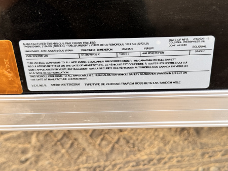 New 2026 Cross Trailers 7-14-1.5V Enclosed