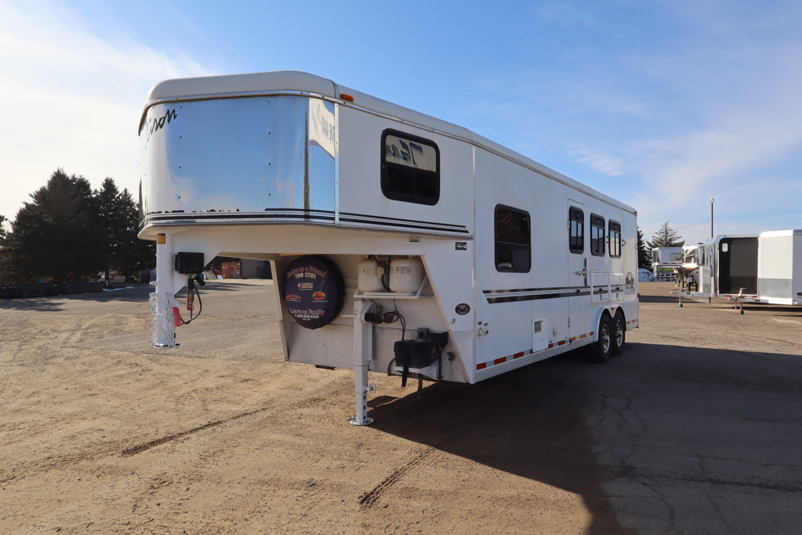 Used 2003 Bison Trailers 3 Horse LQ Horse Trailer