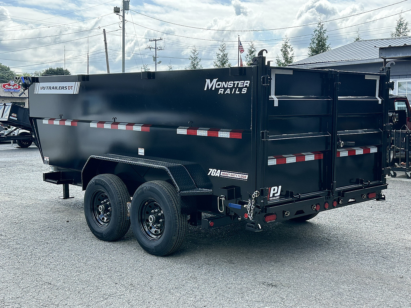 New 2026 PJ Trailers 83" x 14' Low-Pro High Side Telescopic (DT1) 15.4K GVWR Dump Trailer