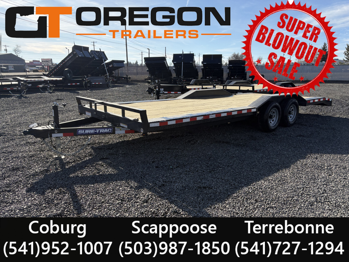 New 8.5X16+2 TA 10K Sure-Trac Car Hauler