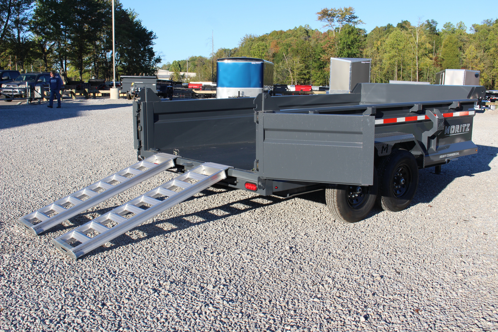 New 2026 Moritz 6' 10" x 14' Heavy Commercial DLH Series Dump Trailer - 14000# GVW