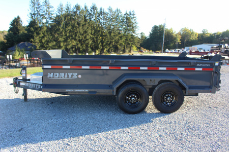 New 2026 Moritz 6' 10" x 14' Heavy Commercial DLH Series Dump Trailer - 14000# GVW