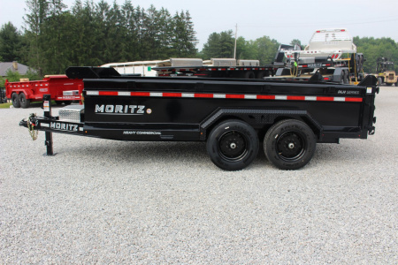 New 2026 Moritz 6' 10" x 14' Heavy Commercial DLH Series Dump Trailer - 16000# GVW