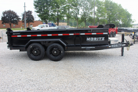 New 2026 Moritz 6' 10" x 14' Heavy Commercial DLH Series Dump Trailer - 16000# GVW