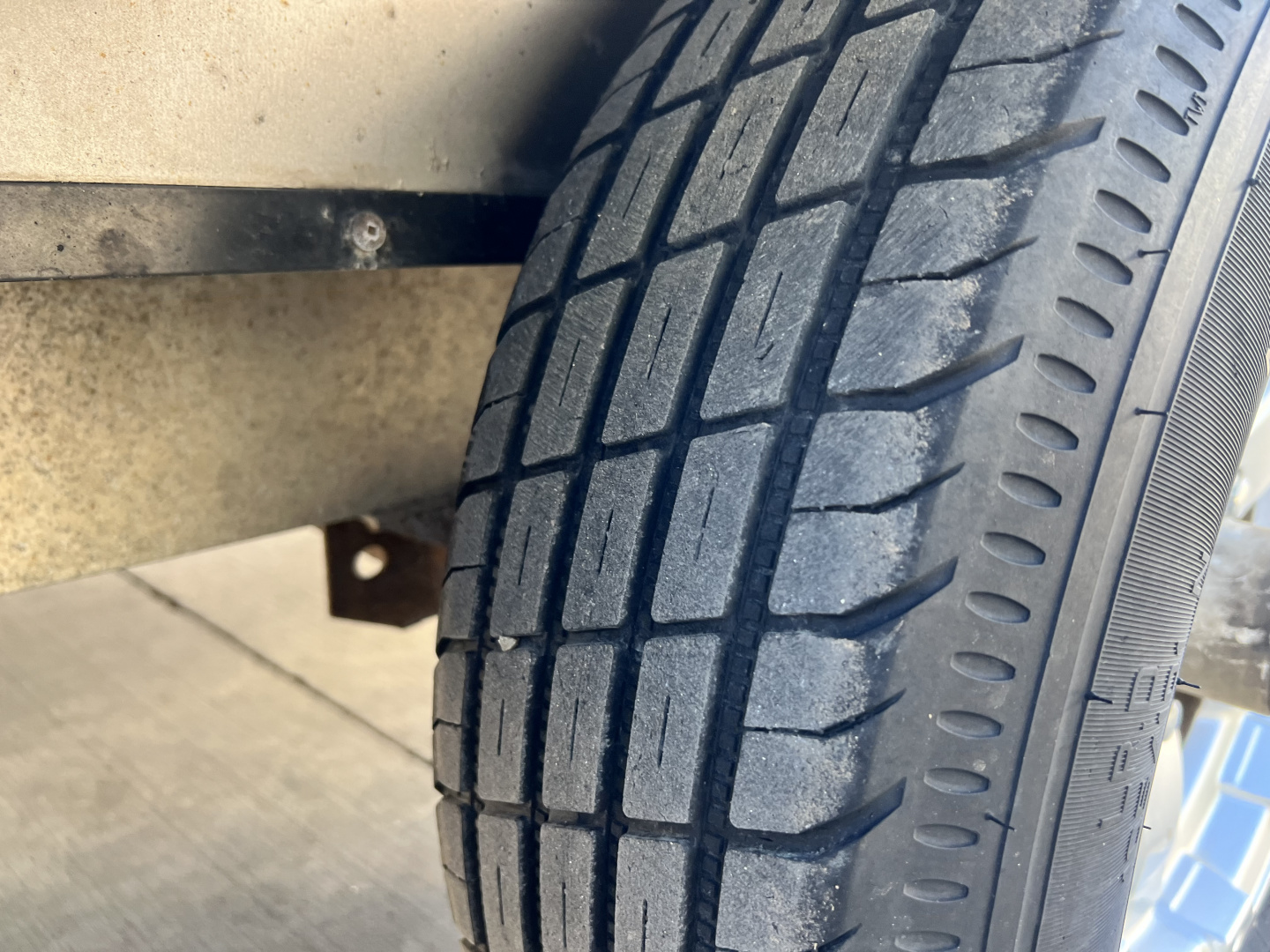 Used 2016 Triton 7x27 Aluminum Drive Out Front Enclosed Rear Ramp Snowmobile Cargo Trailer