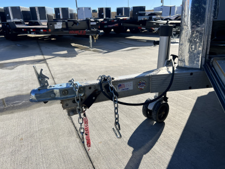 Used 2016 Triton 7x27 Aluminum Drive Out Front Enclosed Rear Ramp Snowmobile Cargo Trailer