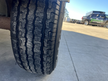 Used 2016 Triton 7x27 Aluminum Drive Out Front Enclosed Rear Ramp Snowmobile Cargo Trailer