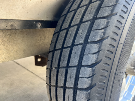 Used 2016 Triton 7x27 Aluminum Drive Out Front Enclosed Rear Ramp Snowmobile Cargo Trailer