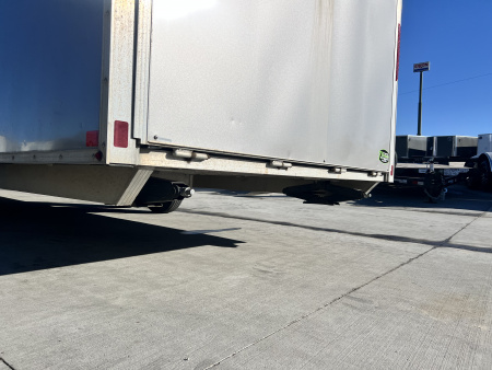 Used 2016 Triton 7x27 Aluminum Drive Out Front Enclosed Rear Ramp Snowmobile Cargo Trailer