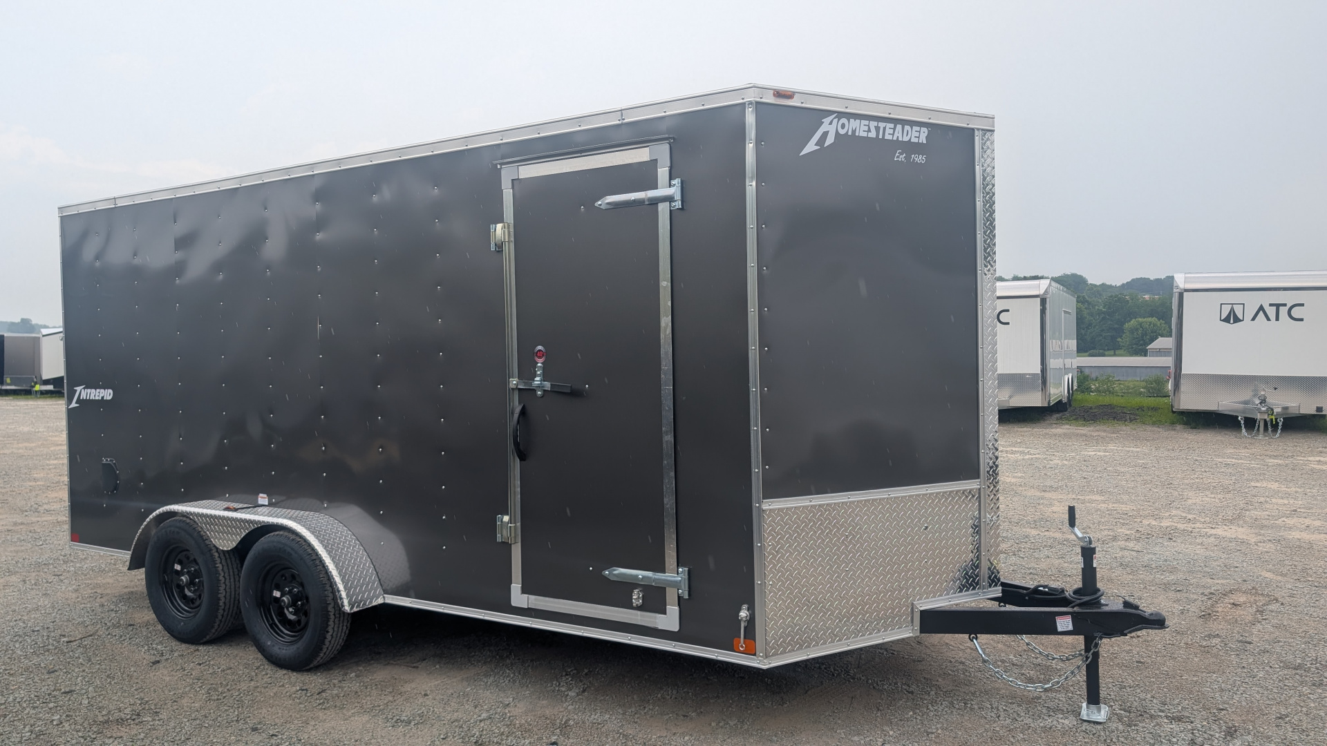 New 2026 Homesteader 7x16 Intrepid V-Nose Cargo Trailer w/ Ramp Door