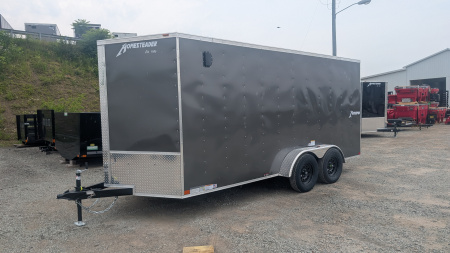 New 2026 Homesteader 7x16 Intrepid V-Nose Cargo Trailer w/ Ramp Door