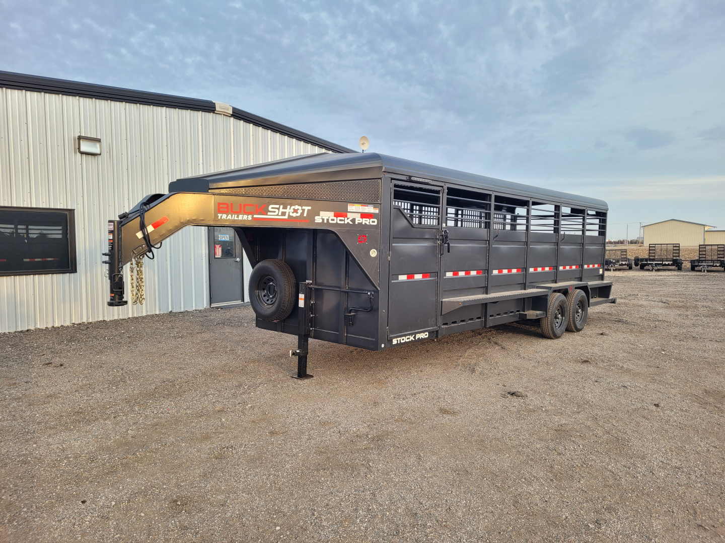 New 2026 Buckshot 6'8"x24' Gooseneck Stock Trailer