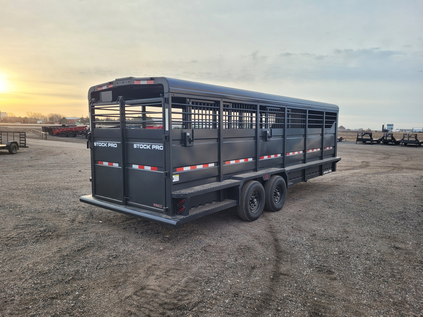 New 2026 Buckshot 6'8"x24' Gooseneck Stock Trailer