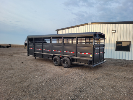 New 2026 Buckshot 6'8"x24' Gooseneck Stock Trailer