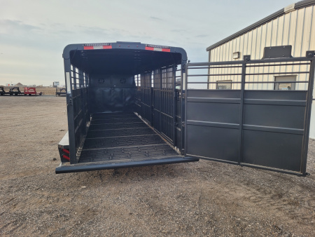 New 2026 Buckshot 6'8"x24' Gooseneck Stock Trailer