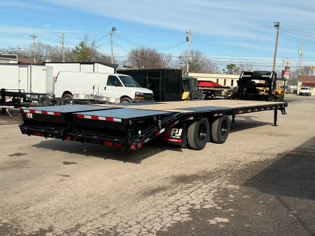 New 2026 PJ Trailers 102" x 32' Low-Pro Flatdeck With Duals (LD) 25K Flatbed Trailer
