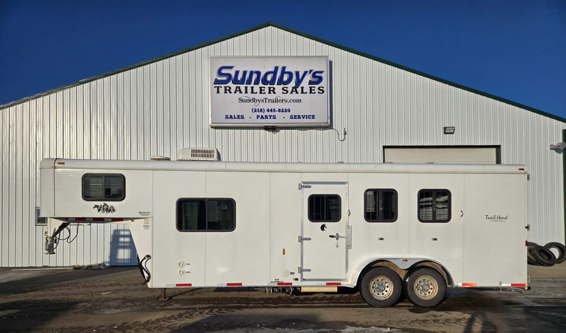 Used 2011 Bison Trailers NRS Coach 3 Horse Trailer
