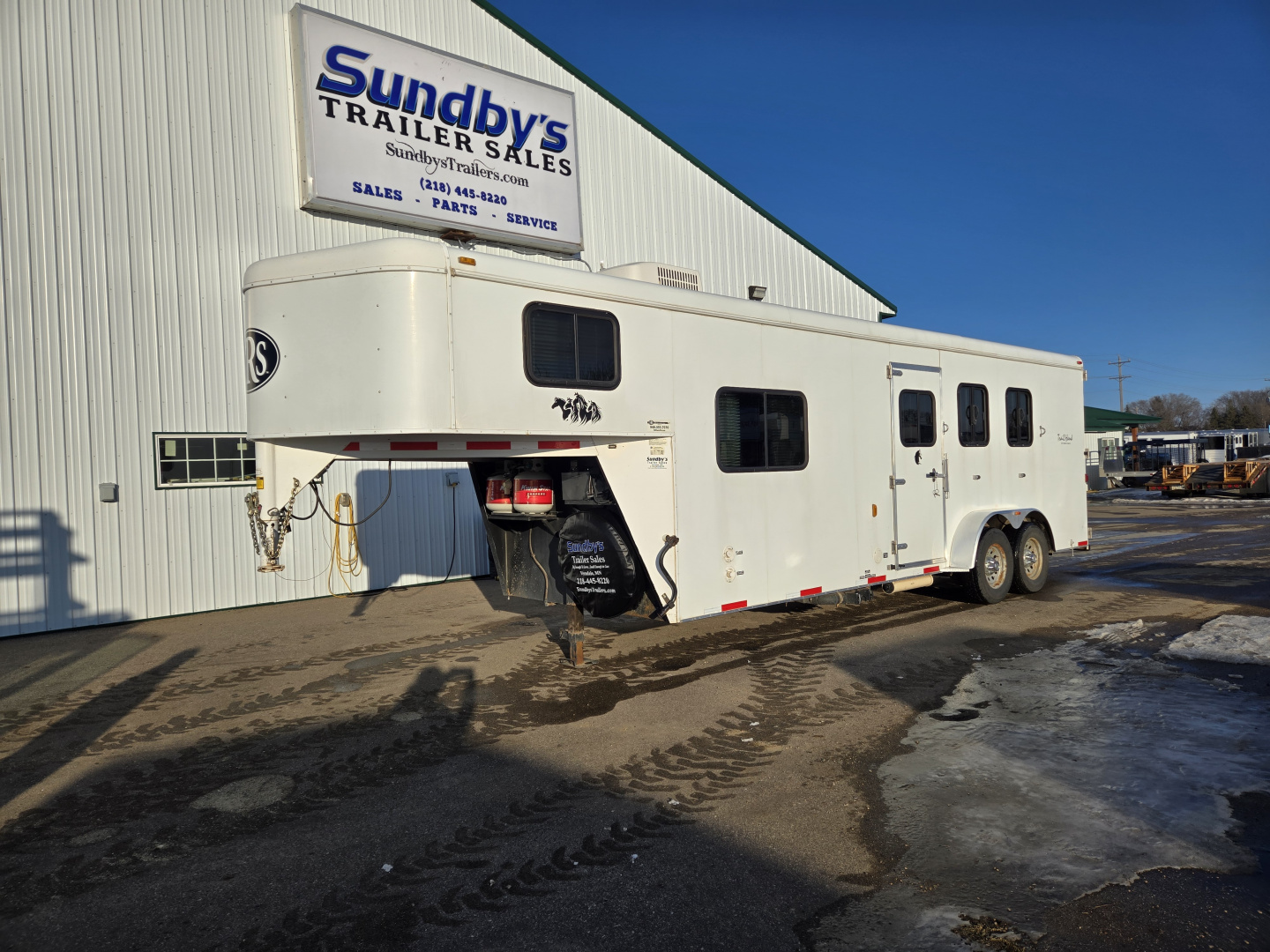 Used 2011 Bison Trailers NRS Coach 3 Horse Trailer
