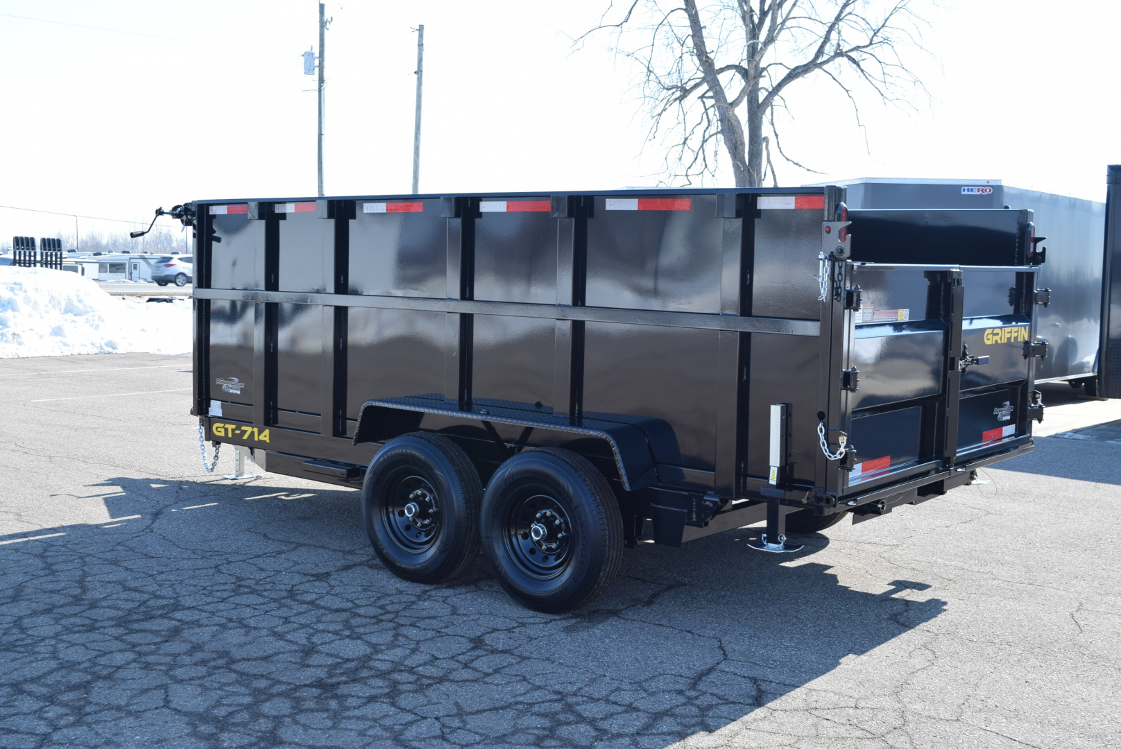 New GRIFFIN 7x14 14K DUMP TRAILER w/ 48" SIDES AND TELESCOPING CYLINDER