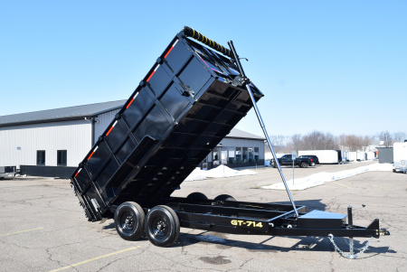 New GRIFFIN 7x14 14K DUMP TRAILER w/ 48  SIDES AND TELESCOPING CYLINDER