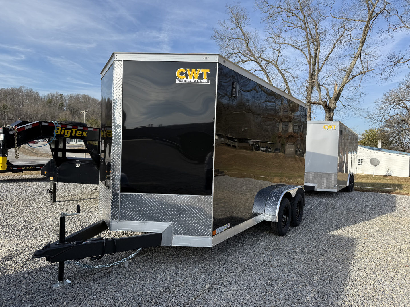 New 2026 Covered Wagon Trailers 7X14 TA 7' BAR LCK POLY Cargo / Enclosed Trailer