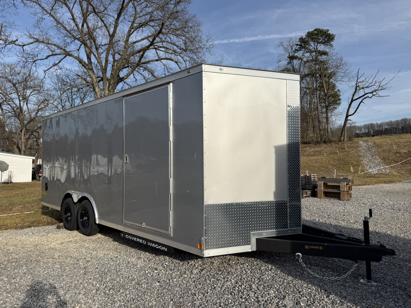 New 2026 Covered Wagon Trailers 8X20 TA2 6'' ADD HEIGHT Cargo / Enclosed Trailer