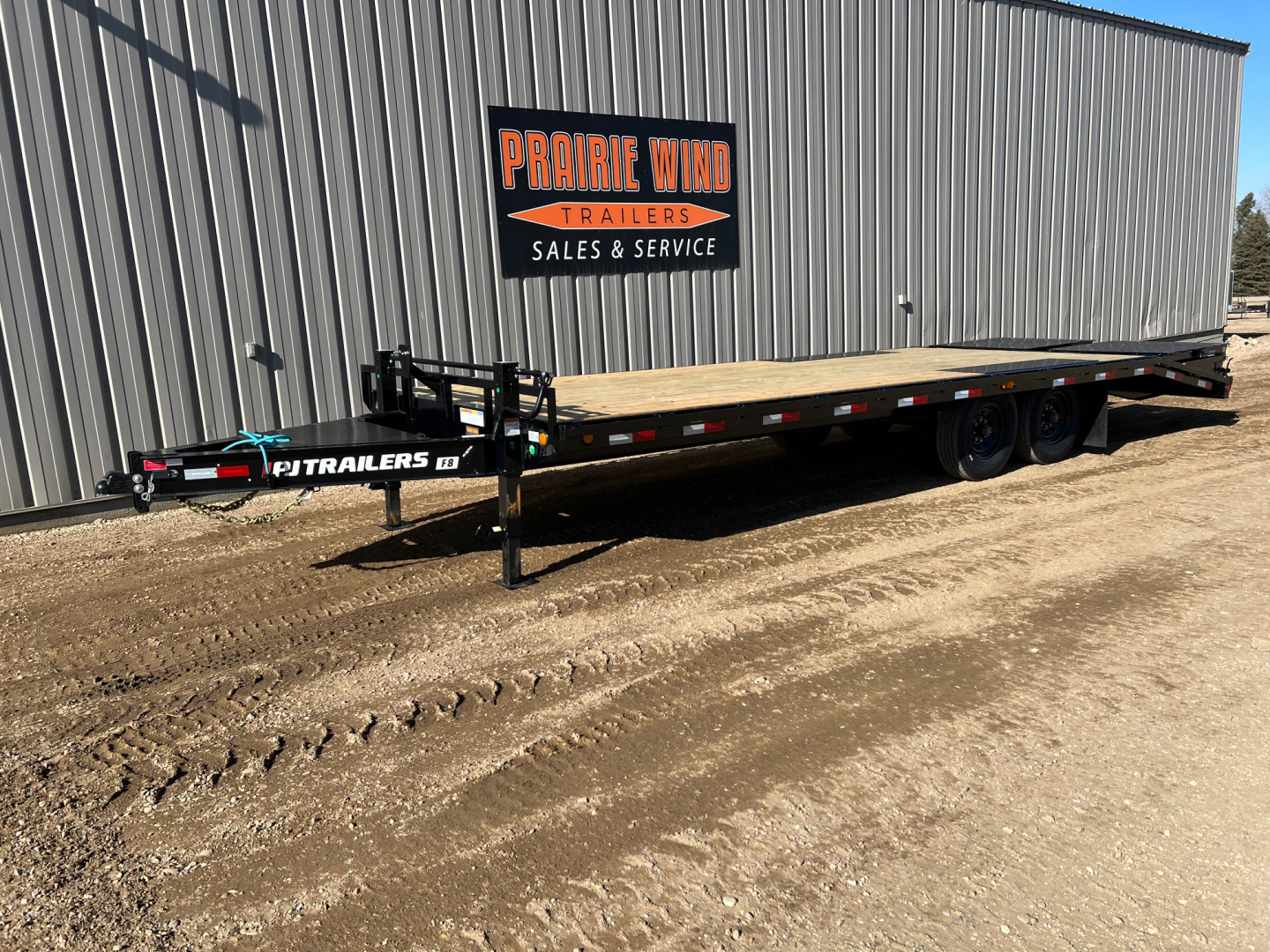New 2026 PJ Trailers 24 Deckover F8 8K Axles Equipment Trailer